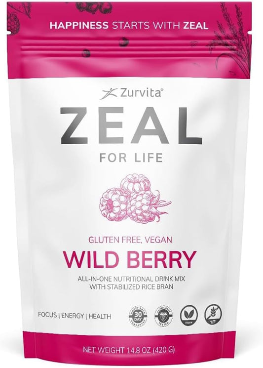 Zurvita - Zeal for Life Wild Berry Wellness Drink Mix - 420 g