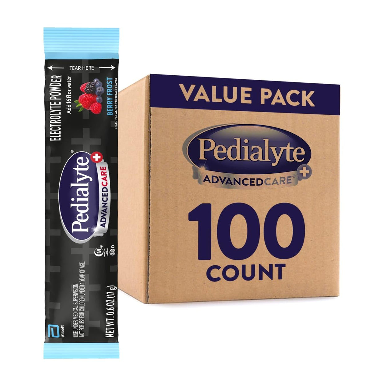 Pedialyte AdvancedCare Plus Electrolyte Powder Packets–18ct