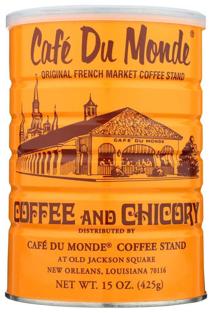 Half a Dozen Cans (6 Cans) of Coffee Du Monde - 15 oz. cans