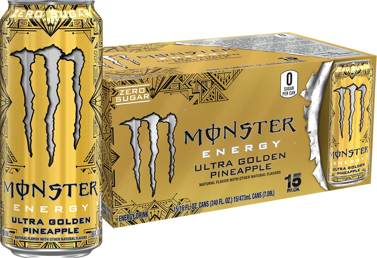 Monster Energy Zero Ultra, Sugar Free Energy Drink, 16 Ounce | Pack of 15