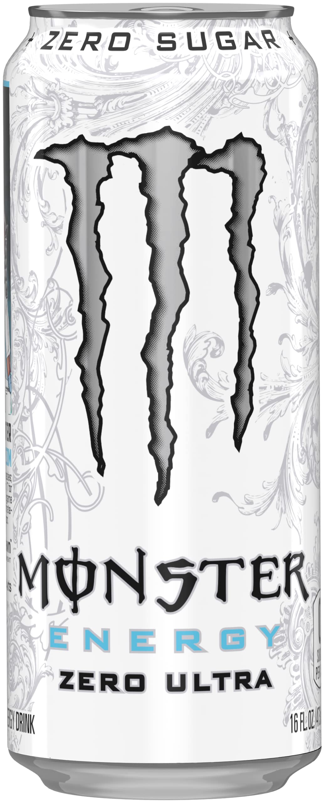 Monster Energy Zero Ultra, Sugar Free Energy Drink, 16 Ounce | Pack of 15