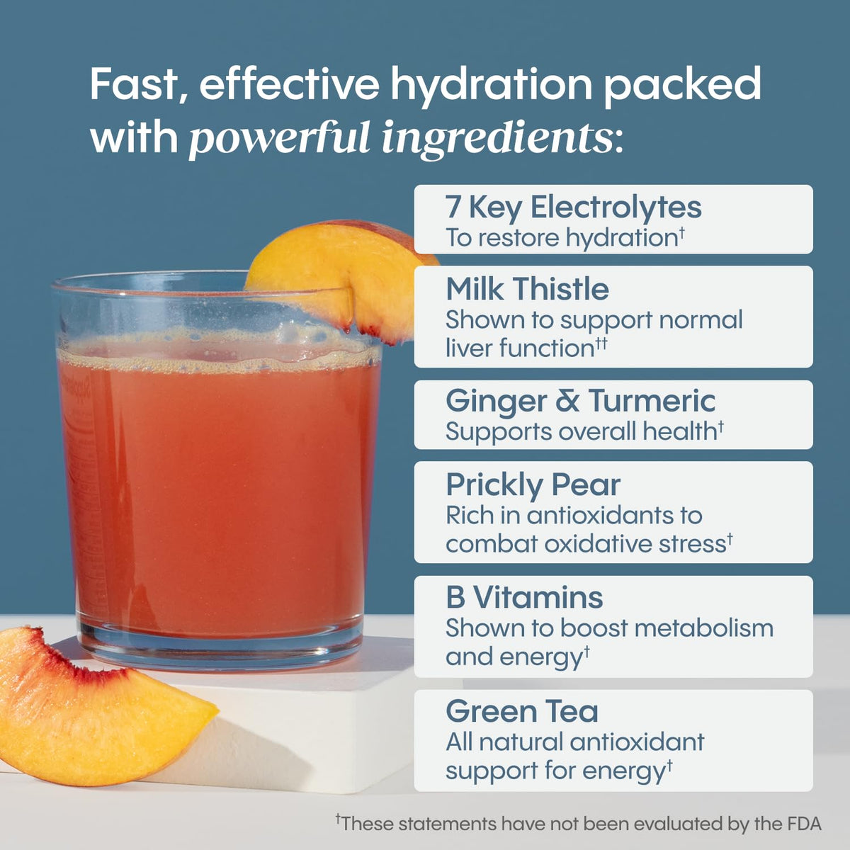 Hydralyte Liver Support + Electrolytes Milk Thistle Drink, Blood Orange