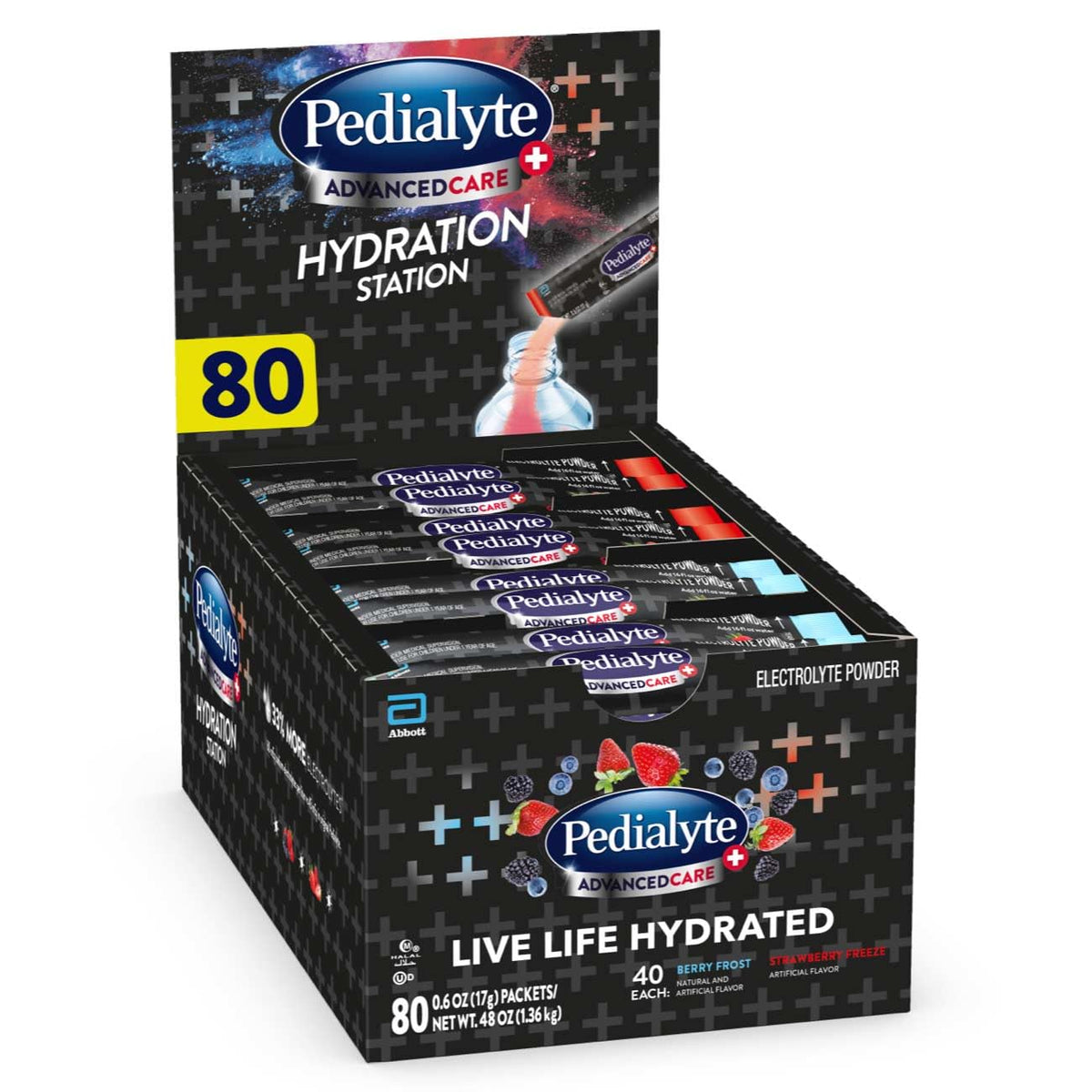 Pedialyte AdvancedCare Plus Electrolyte Powder Packets–18ct