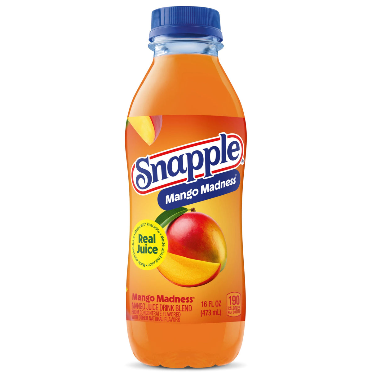 Snapple Kiwi Strawberry Juice Drink, 16 Fl Oz Recycled Plastic Bottle, Pack Of 12, All Natural, No Artificial Flavors Or Sweeteners, Contains 3% Real Juice
