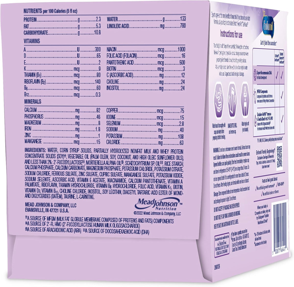 Enfamil NeuroPro Gentlease Ready-to-Feed Baby Formula, 2 Fl Oz, 48 CT