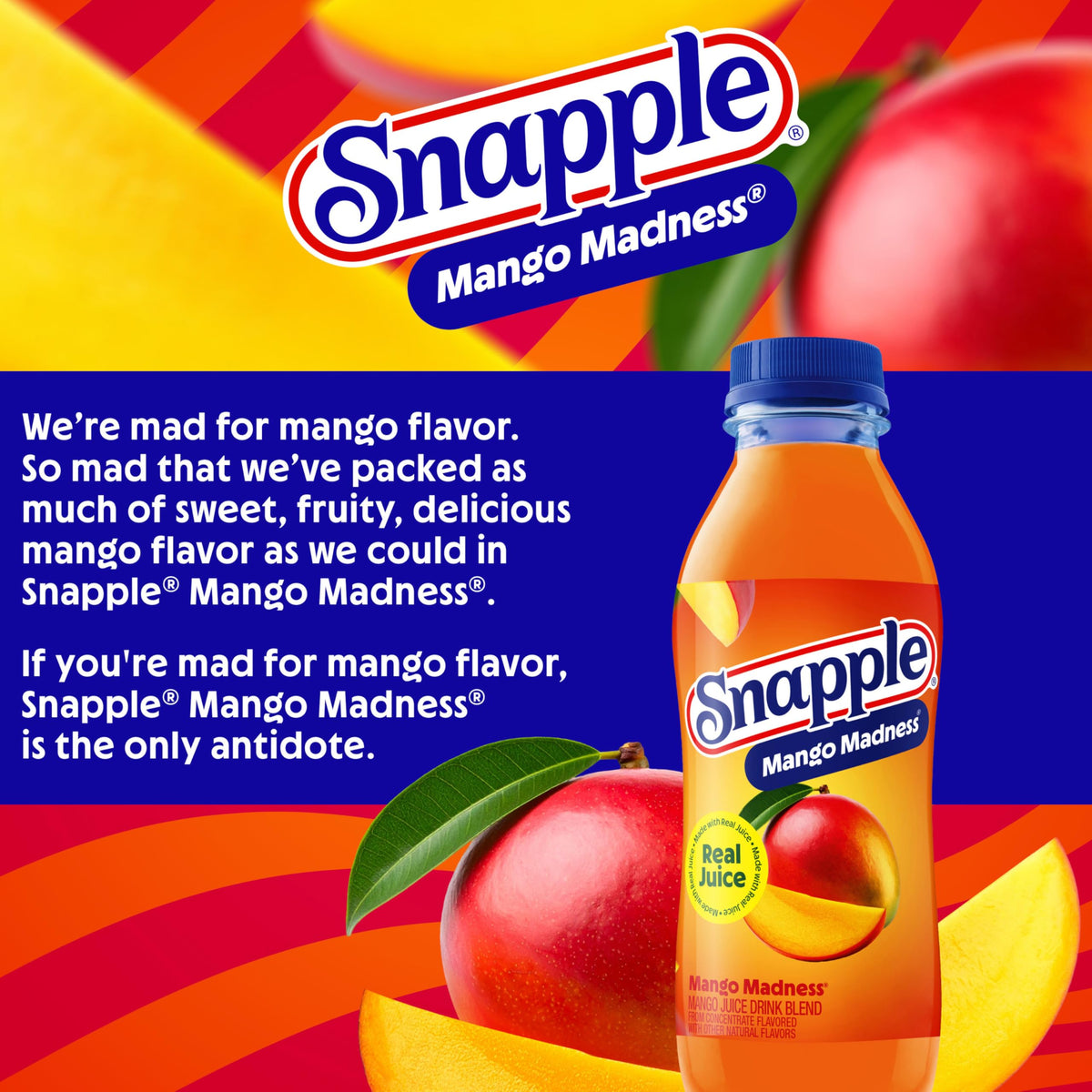Snapple Kiwi Strawberry Juice Drink, 16 Fl Oz Recycled Plastic Bottle, Pack Of 12, All Natural, No Artificial Flavors Or Sweeteners, Contains 3% Real Juice
