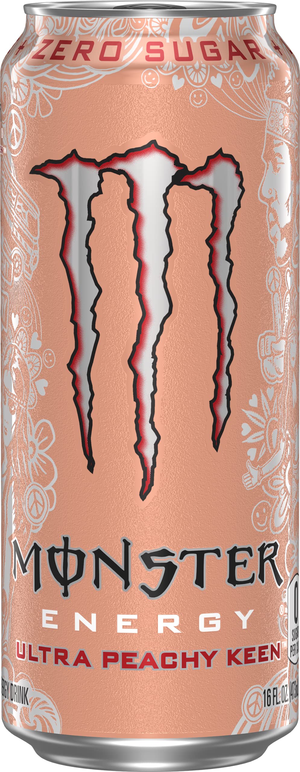 Monster Energy Zero Ultra, Sugar Free Energy Drink, 16 Ounce | Pack of 15