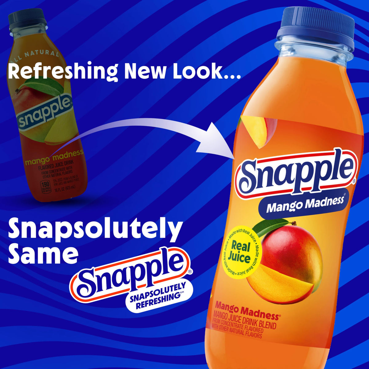 Snapple Kiwi Strawberry Juice Drink, 16 Fl Oz Recycled Plastic Bottle, Pack Of 12, All Natural, No Artificial Flavors Or Sweeteners, Contains 3% Real Juice