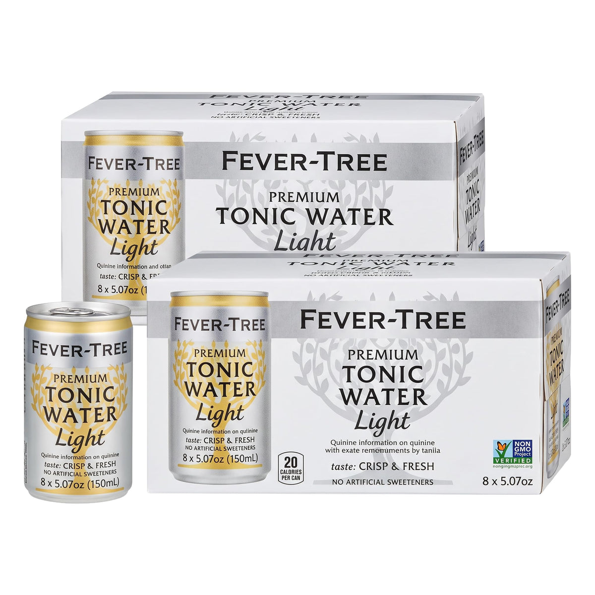 Fever-Tree Tonic Water Mixer, Real Quinine, 24 Pack, 5.1 Fl Oz Cans