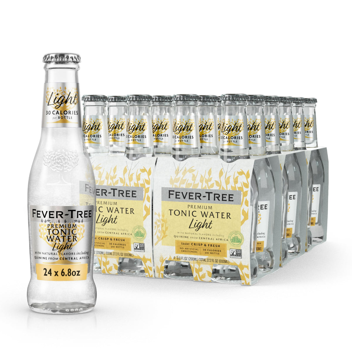 Fever-Tree Tonic Water Mixer, Real Quinine, 24 Pack, 5.1 Fl Oz Cans
