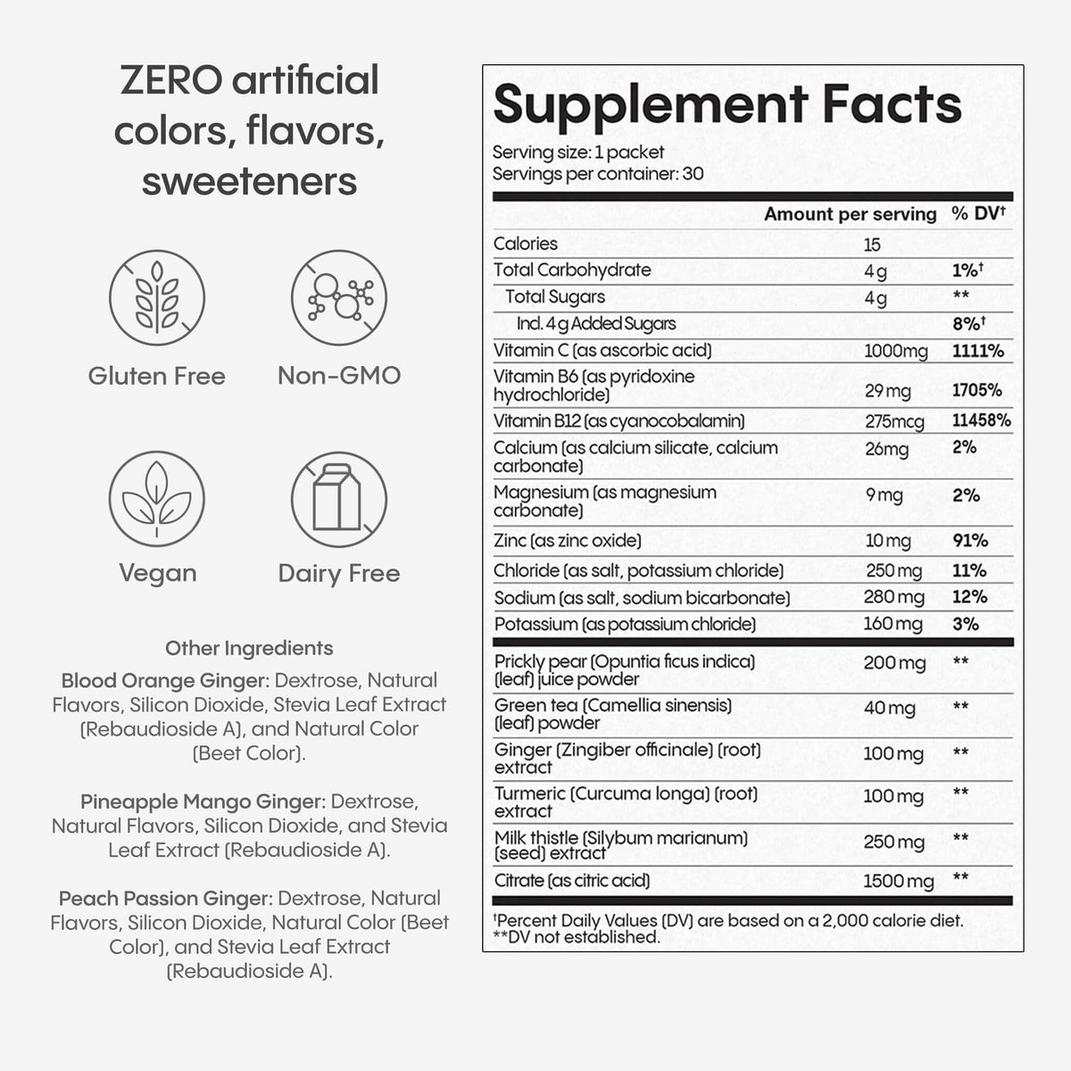 Hydralyte Liver Support + Electrolytes Milk Thistle Drink, Blood Orange