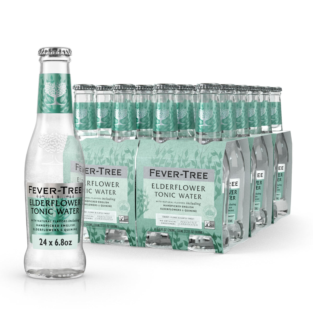 Fever-Tree Tonic Water Mixer, Real Quinine, 24 Pack, 5.1 Fl Oz Cans