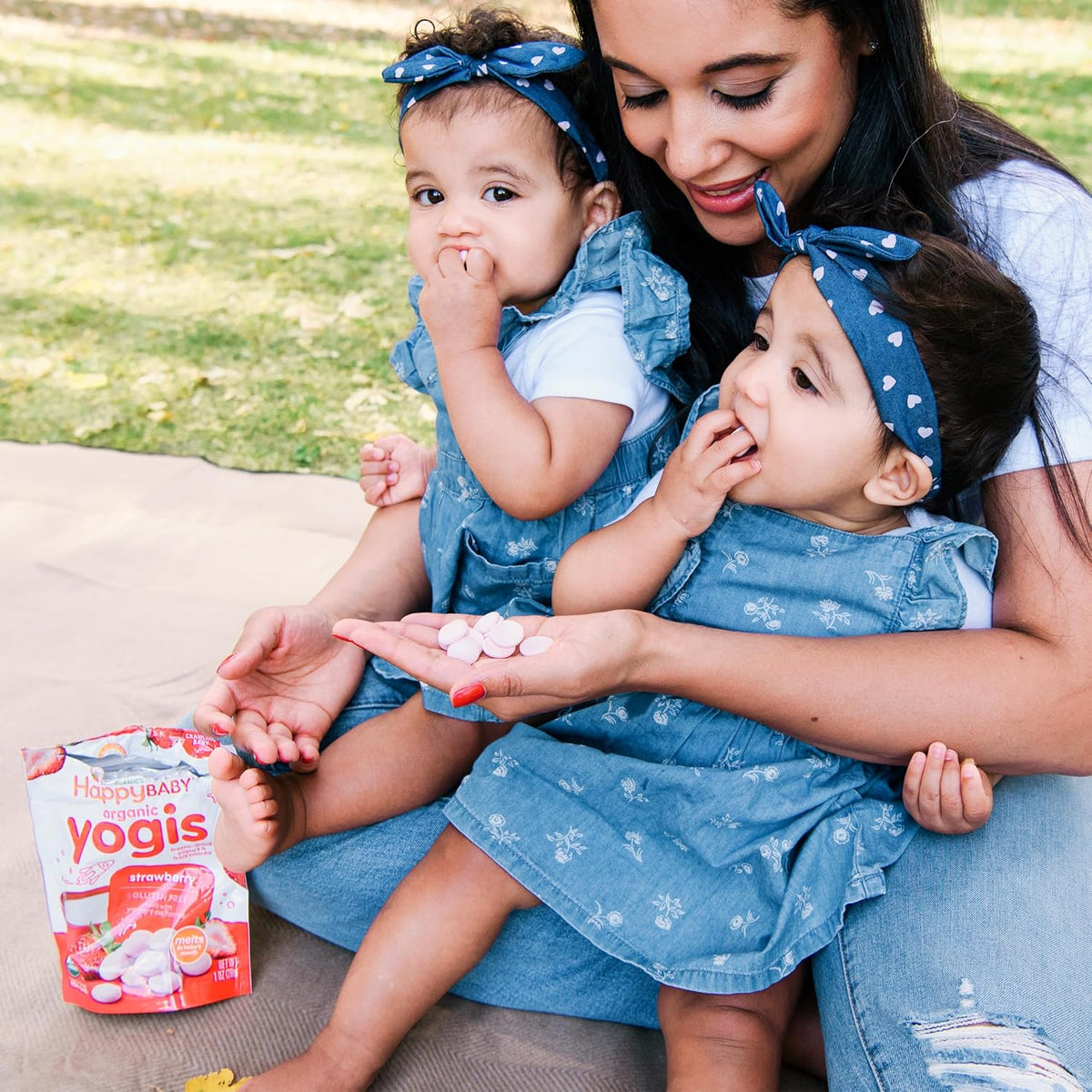 Organic Baby Food Happy Yogis Yogurt Snacks-Banana Mango, Mixed Berry, and Strawberry- 1 oz Packs, 3-Count