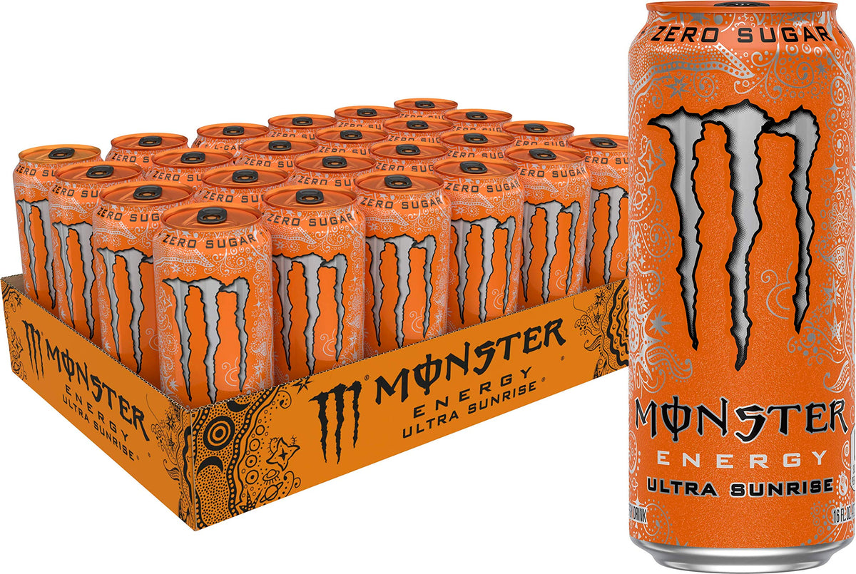 Monster Energy Zero Ultra, Sugar Free Energy Drink, 16 Ounce | Pack of 15