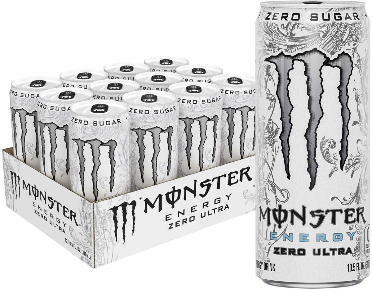 Monster Energy Zero Ultra, Sugar Free Energy Drink, 16 Ounce | Pack of 15