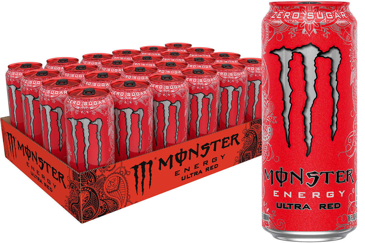 Monster Energy Zero Ultra, Sugar Free Energy Drink, 16 Ounce | Pack of 15
